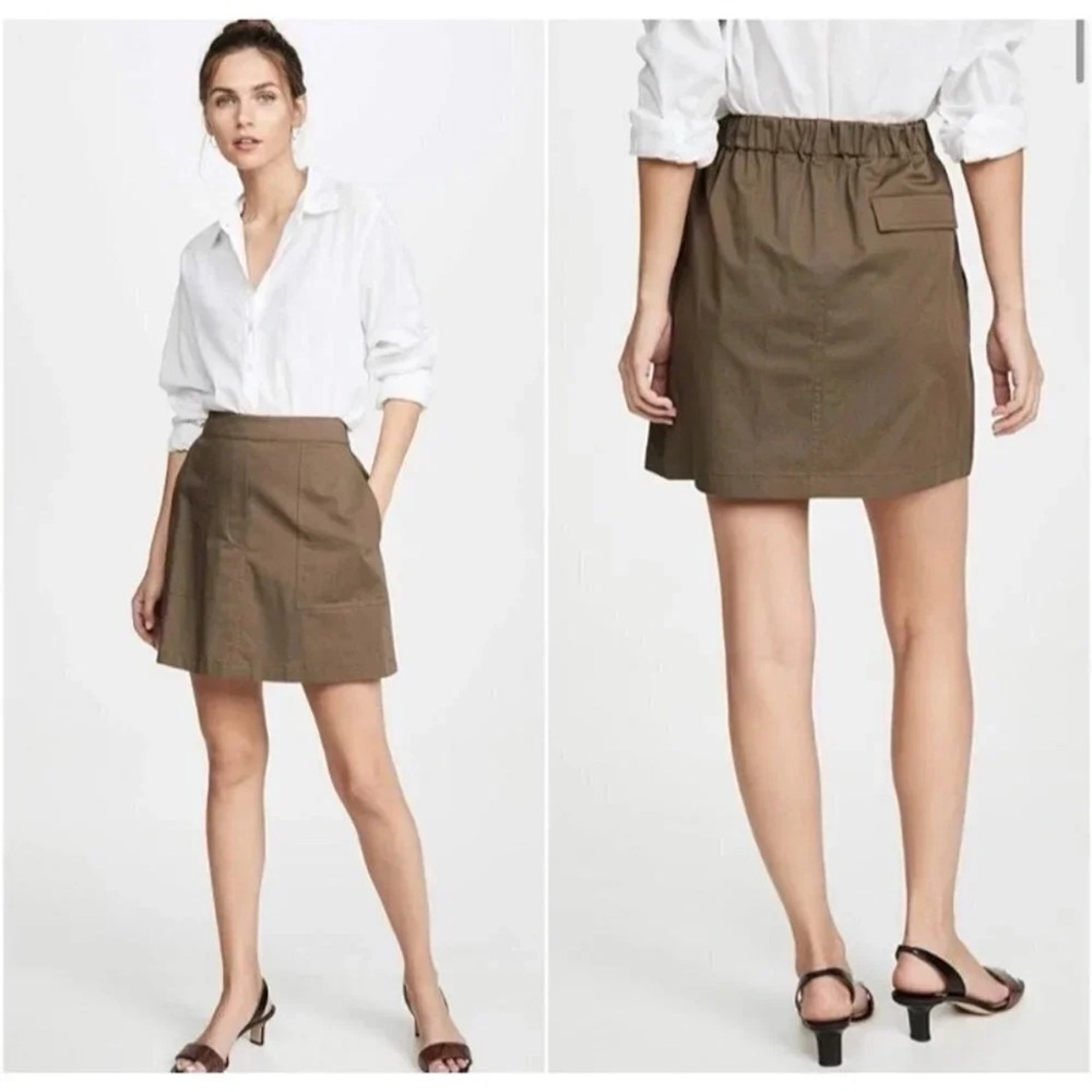 Theory Tan Mini Skirt